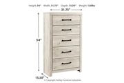 Cambeck Whitewash Chest of Drawers - DMV FurnitureChest