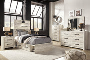 Cambeck Whitewash Double Side Storage Platform Youth Bedroom Set - DMV FurnitureYouth Bedroom Set
