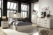 Cambeck Whitewash Double Side Storage Platform Youth Bedroom Set - DMV FurnitureYouth Bedroom Set