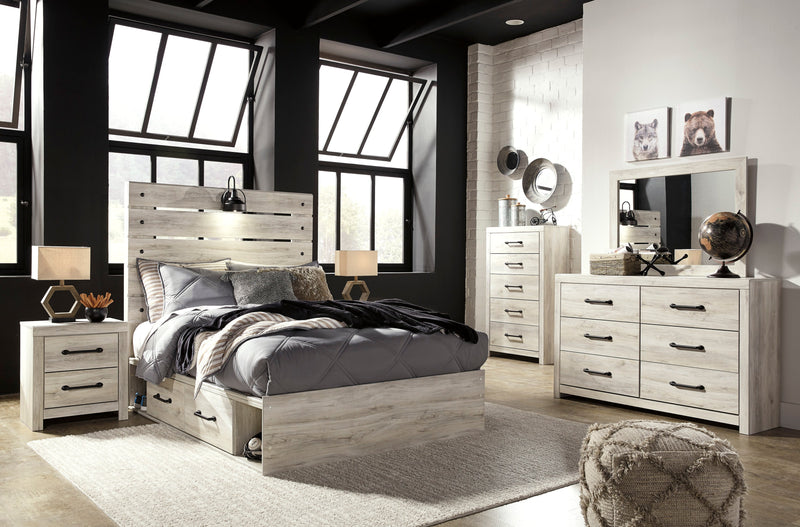 Cambeck Whitewash Double Side Storage Platform Youth Bedroom Set - DMV FurnitureYouth Bedroom Set