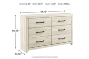 Cambeck Whitewash Dresser - DMV FurnitureDresser
