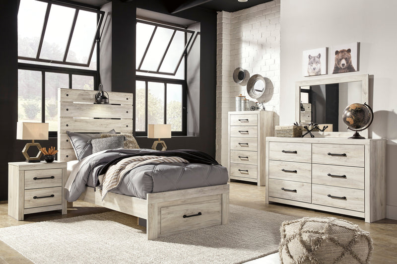 Cambeck Whitewash Footboard Storage Youth Bedroom Set - DMV FurnitureYouth Bedroom Set