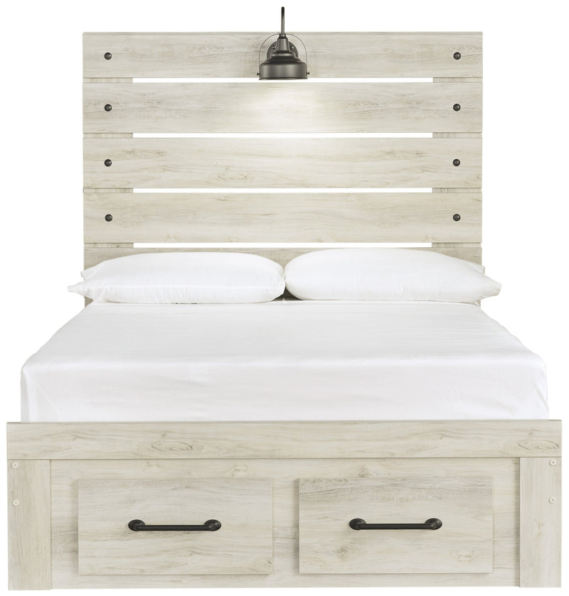 Cambeck Whitewash Full Footboard Storage Bed - DMV FurnitureFull Bed
