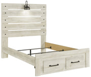 Cambeck Whitewash Full Footboard Storage Bed - DMV FurnitureFull Bed