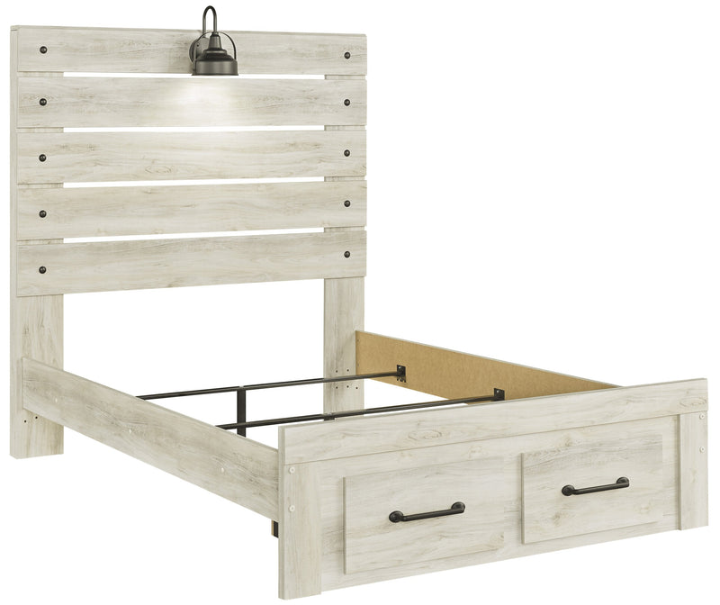 Cambeck Whitewash Full Footboard Storage Bed - DMV FurnitureFull Bed