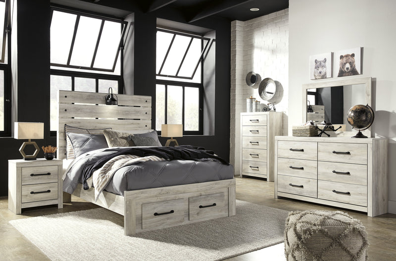 Cambeck Whitewash Full Footboard Storage Bedroom Set - DMV FurnitureYouth Bedroom Set
