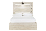 Cambeck Whitewash Full Panel Bed with 2 Storage Drawers - DMV FurnitureFull Bed