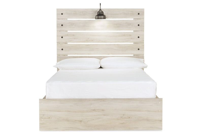 Cambeck Whitewash Full Panel Bed with 2 Storage Drawers - DMV FurnitureFull Bed