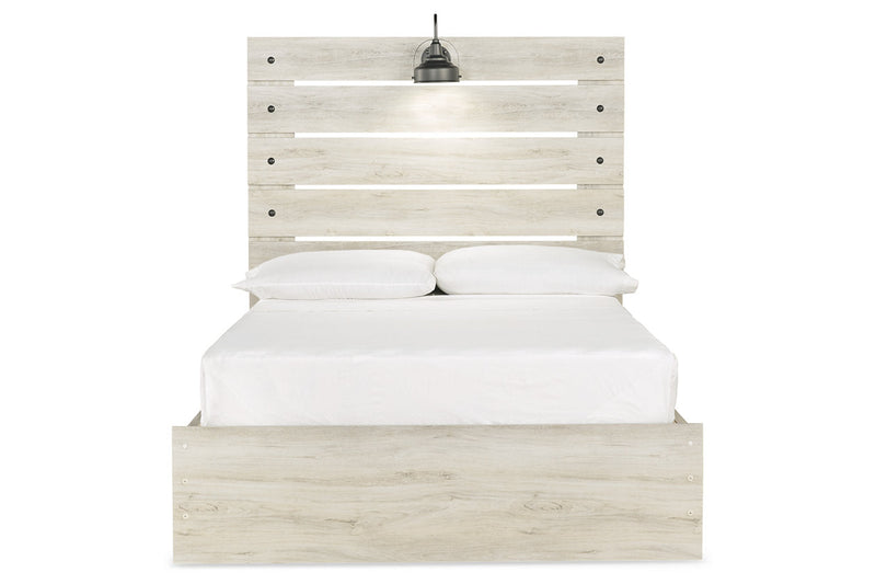 Cambeck Whitewash Full Panel Bed with 4 Storage Drawers - DMV FurnitureFull Bed