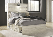 Cambeck Whitewash Full Side Storage Platform Bed - DMV FurnitureFull Bed