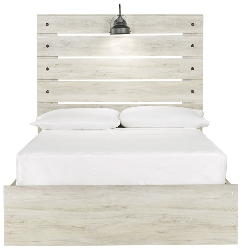 Cambeck Whitewash Full Side Storage Platform Bed - DMV FurnitureFull Bed
