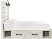 Cambeck Whitewash Full Side Storage Platform Bed - DMV FurnitureFull Bed