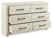Cambeck Whitewash King Panel Bed, Dresser and 2 Nightstands - B192B117