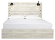 Cambeck Whitewash King Panel Bed, Dresser and 2 Nightstands - B192B117