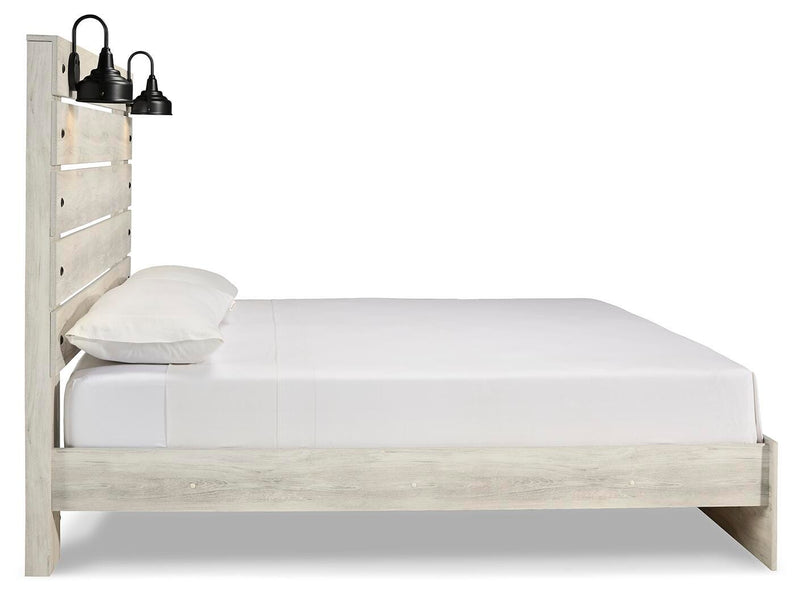 Cambeck Whitewash King Panel Bed, Dresser and 2 Nightstands - B192B117