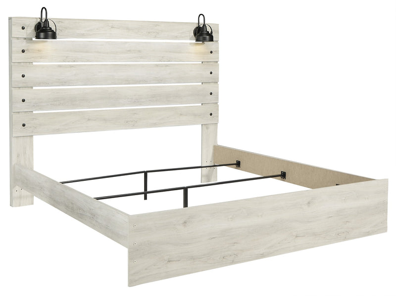 Cambeck Whitewash King Panel Bed - DMV FurnitureKing Bed