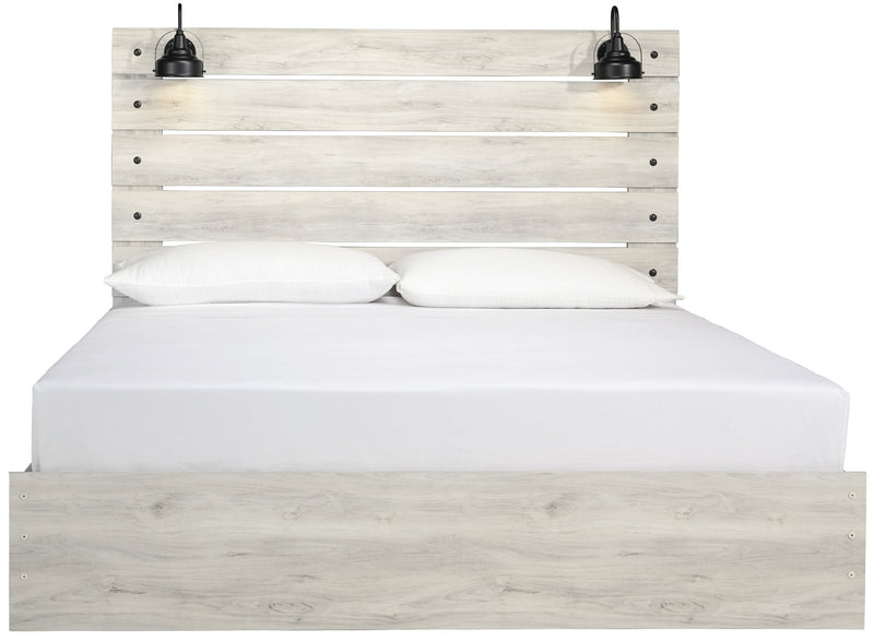 Cambeck Whitewash King Panel Bed - DMV FurnitureKing Bed