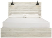 Cambeck Whitewash King Side Storage Platform Bed - DMV FurnitureKing Bed