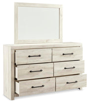 Cambeck Whitewash King Storage Bed, 2 Dressers, Mirror, and 2 Nightstands - B192B104