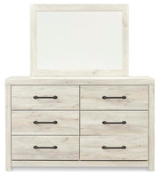Cambeck Whitewash King Storage Bed, 2 Dressers, Mirror, and 2 Nightstands - B192B104