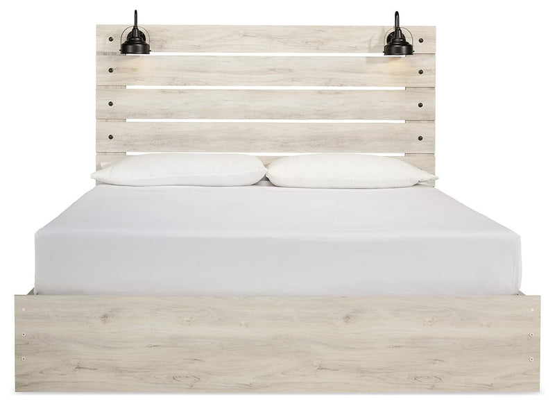 Cambeck Whitewash King Storage Bed, Dresser, Chest and 2 Nightstands - B192B107