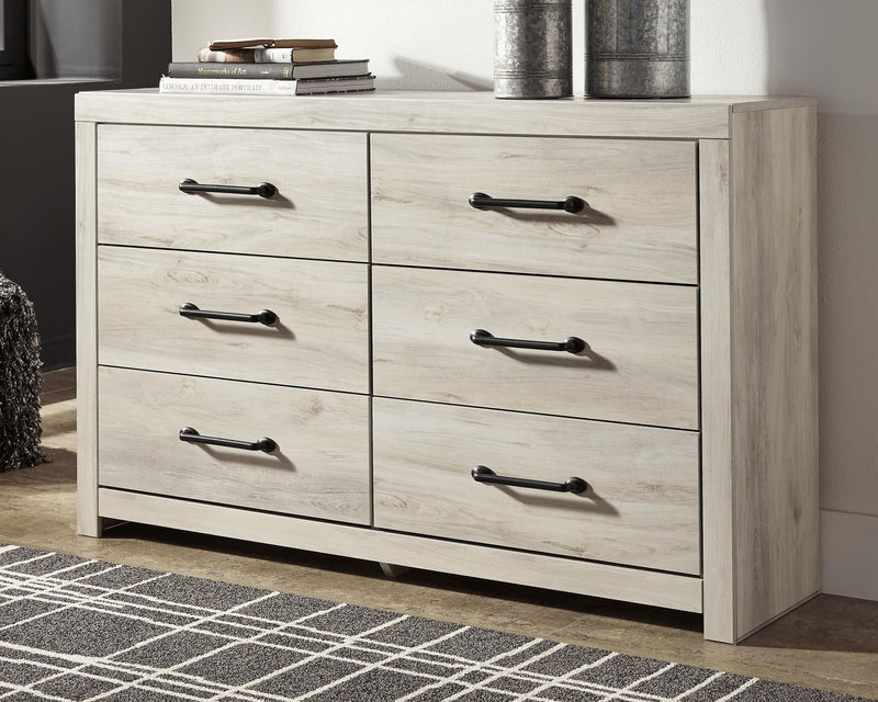 Cambeck Whitewash King Storage Bed, Dresser, Chest and 2 Nightstands - B192B107
