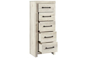 Cambeck Whitewash Narrow Chest of Drawers - DMV FurnitureChest