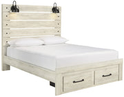 Cambeck Whitewash Queen Footboard Storage Bed - DMV FurnitureQueen Bed