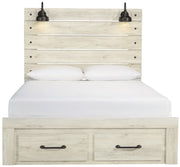Cambeck Whitewash Queen Footboard Storage Bed - DMV FurnitureQueen Bed
