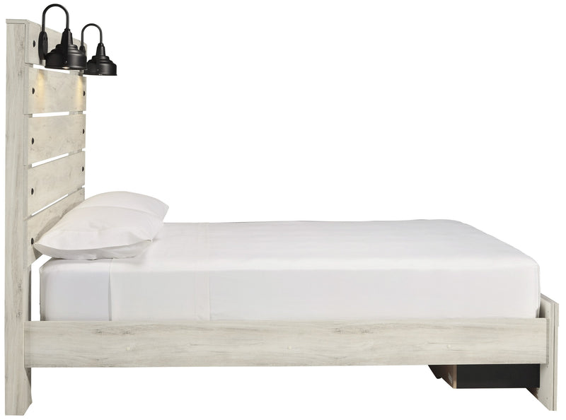 Cambeck Whitewash Queen Footboard Storage Bed - DMV FurnitureQueen Bed