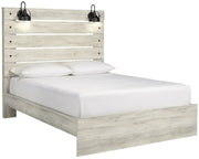 Cambeck Whitewash Queen Panel Bed - DMV FurnitureQueen Bed