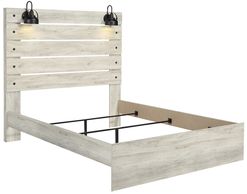 Cambeck Whitewash Queen Panel Bed - DMV FurnitureQueen Bed