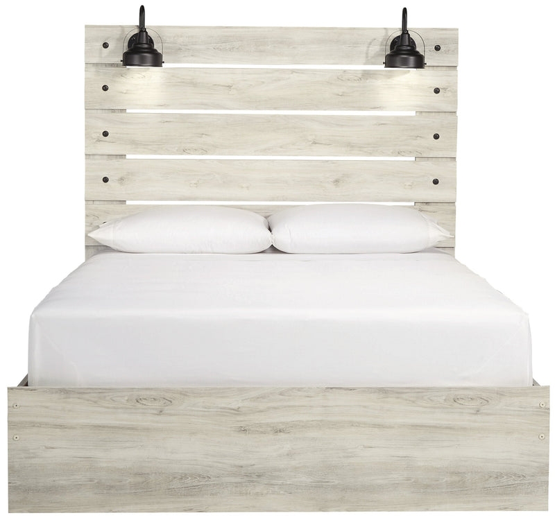 Cambeck Whitewash Queen Panel Bed - DMV FurnitureQueen Bed