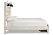 Cambeck Whitewash Queen Panel Bed with 2 Storage Drawers - DMV FurnitureQueen Bed