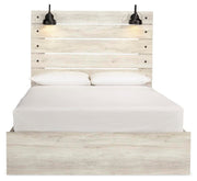 Cambeck Whitewash Queen Panel Bed with Storage, Dresser and 2 Nightstands - B192B99