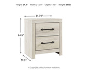 Cambeck Whitewash Queen Panel Storage Bed, Dresser and 2 Nightstands - B192B76