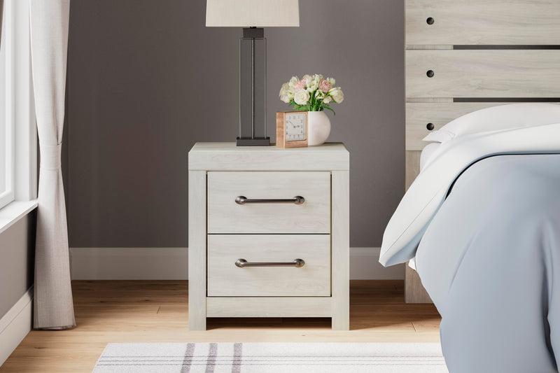 Cambeck Whitewash Queen Panel Storage Bed, Dresser and 2 Nightstands - B192B76