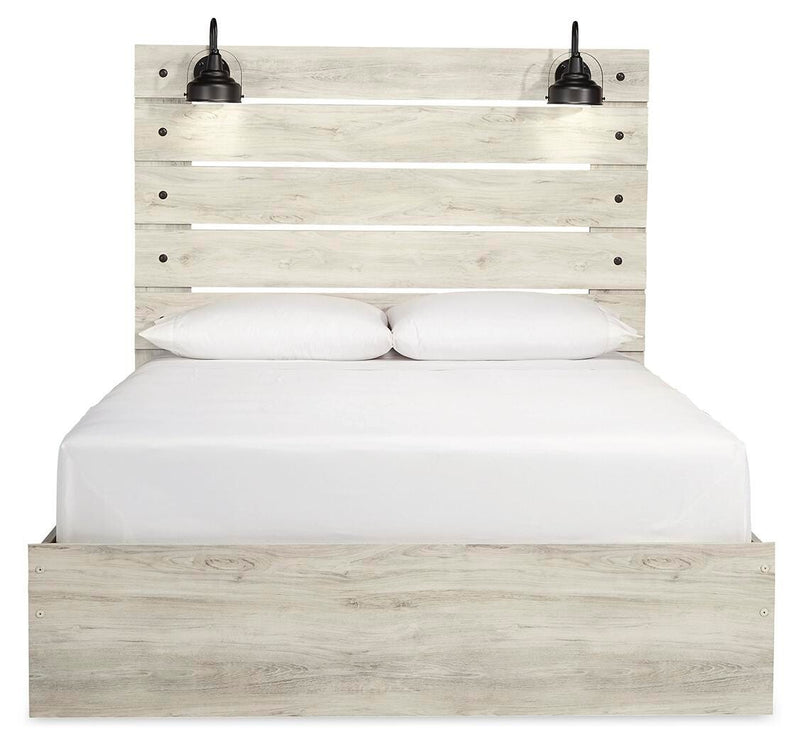 Cambeck Whitewash Queen Panel Storage Bed, Dresser, Chest and 2 Nightstands - B192B120