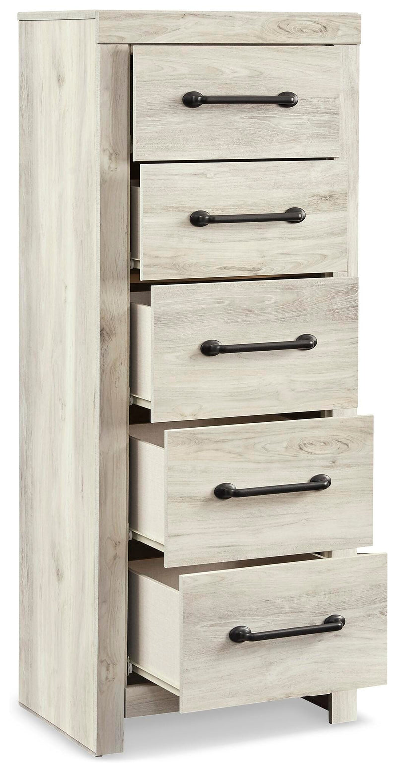 Cambeck Whitewash Queen Panel Storage Bed, Dresser, Chest and 2 Nightstands - B192B120