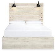 Cambeck Whitewash Queen Panel Storage Bed, Dresser, Mirror, 2 Chests and 2 Nightstands - B192B90