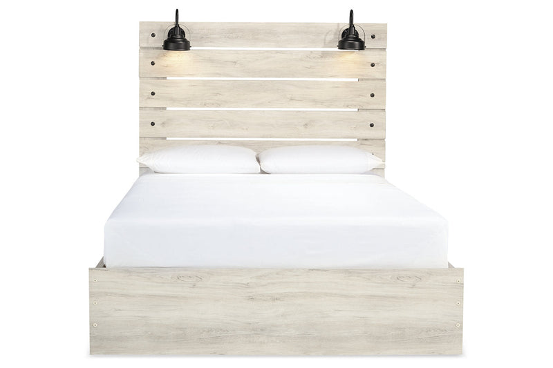 Cambeck Whitewash Queen Platform Bed with 2 Storage Drawers - DMV FurnitureQueen Bed