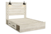 Cambeck Whitewash Queen Platform Bed with 4 Storage Drawers - DMV FurnitureQueen Bed