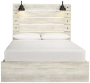Cambeck Whitewash Queen Side Storage Platform Bed - DMV FurnitureQueen Bed