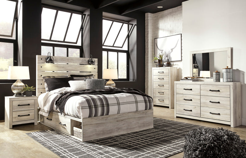 Cambeck Whitewash Side Storage Platform Bedroom Set - DMV FurnitureBedroom Set