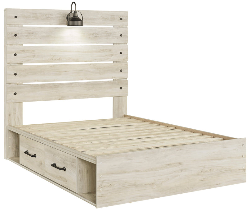 Cambeck Whitewash Side Storage Platform Youth Bedroom Set - DMV FurnitureYouth Bedroom Set
