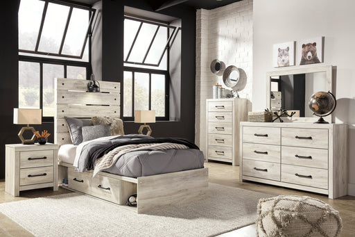 Cambeck Whitewash Side Storage Platform Youth Bedroom Set - DMV FurnitureYouth Bedroom Set