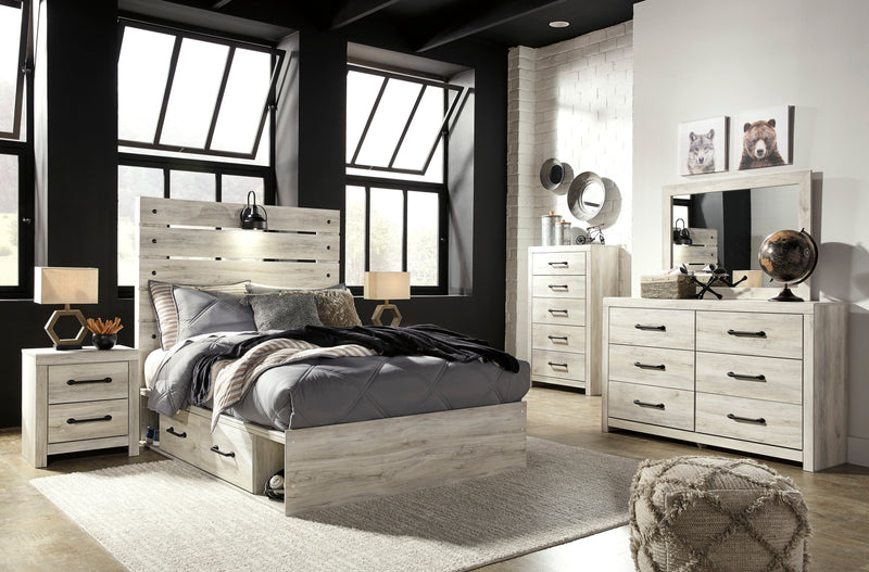 Cambeck Whitewash Side Storage Platform Youth Bedroom Set - DMV FurnitureYouth Bedroom Set