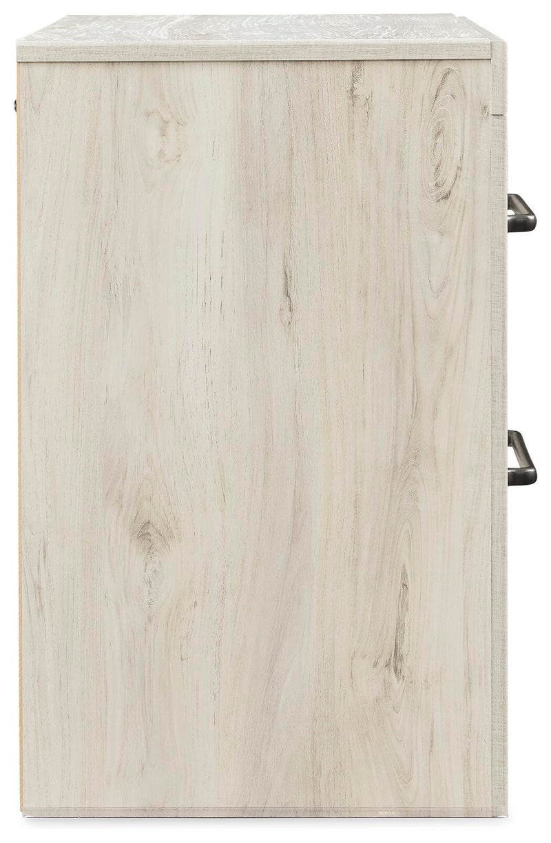 Cambeck Whitewash Twin Panel Bed, Dresser, Chest and Nightstand - B192B84