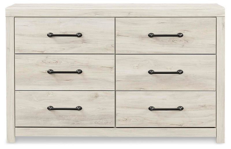 Cambeck Whitewash Twin Panel Bed, Dresser, Chest and Nightstand - B192B84