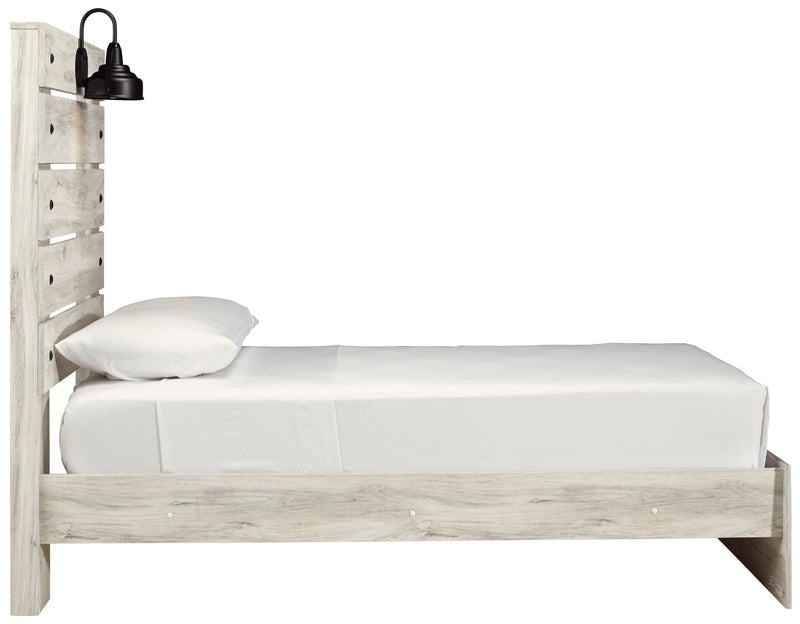 Cambeck Whitewash Twin Panel Bed - DMV FurnitureTwin Bed